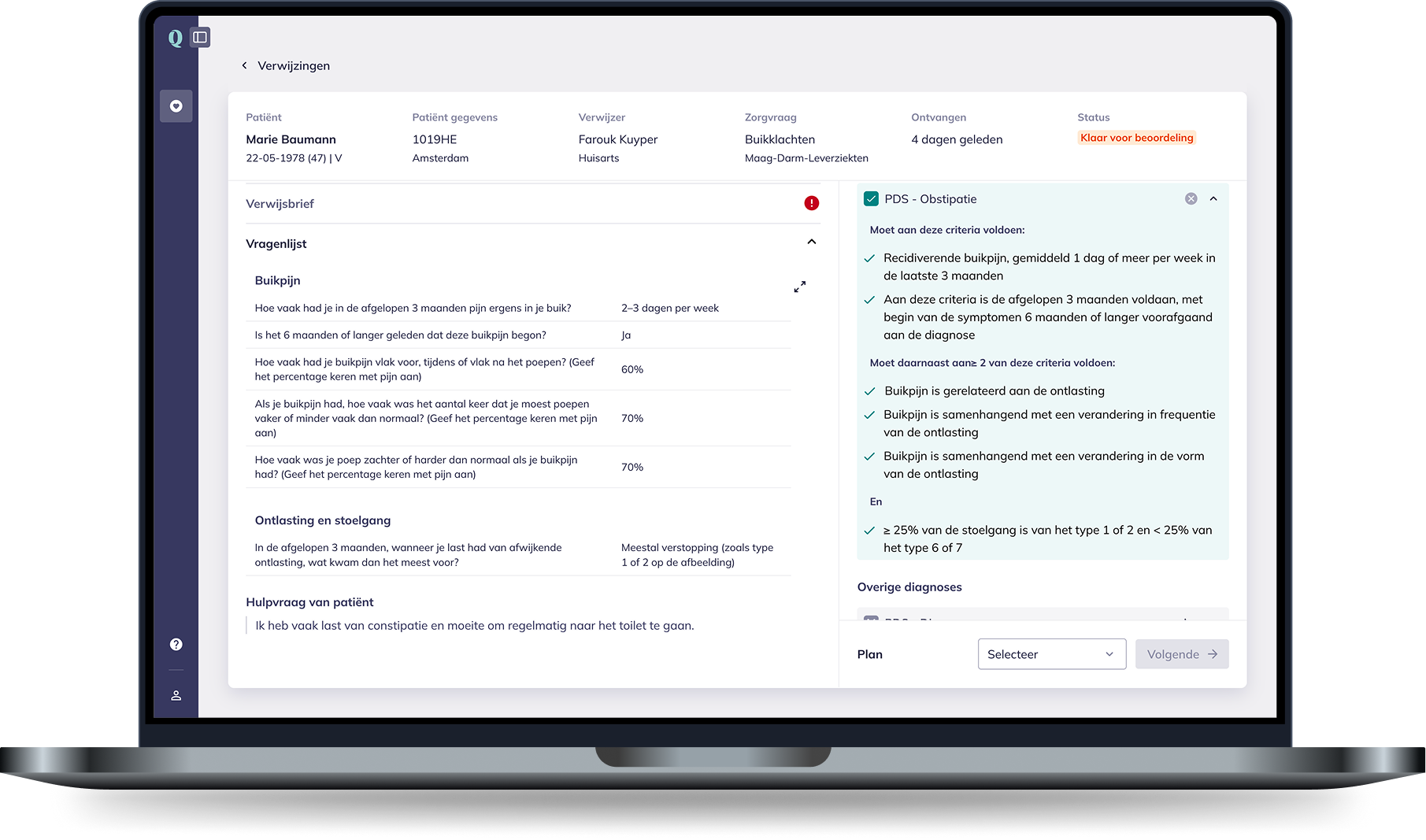 Gestructureerde digitale diagnostiek - open
