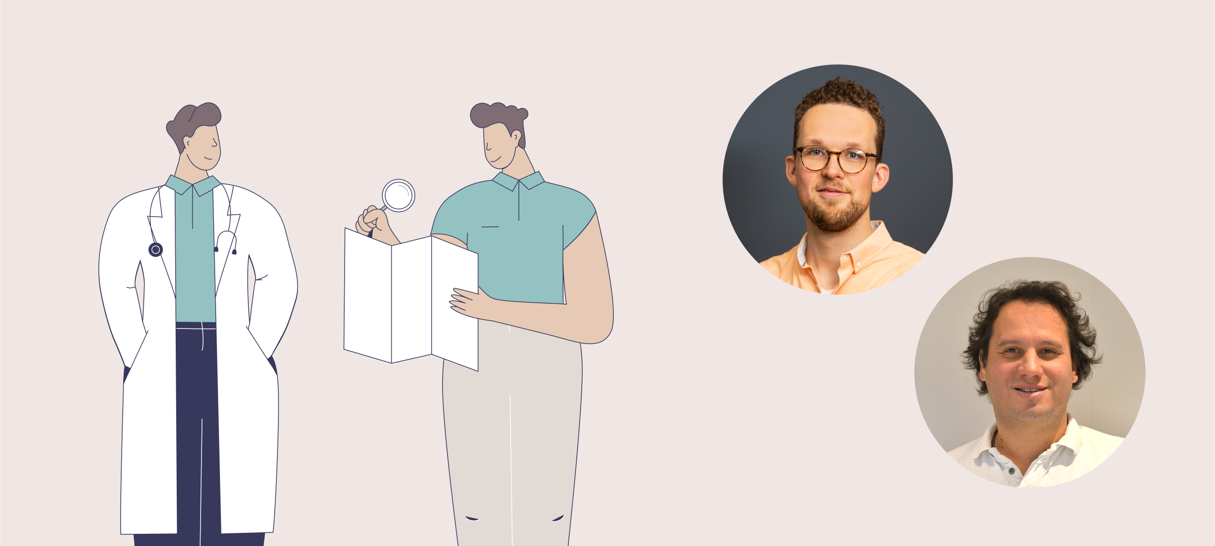 Huisarts Diego Keijzer en Implementatie consultant Diederik Vergroesen